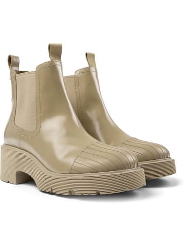 Camper Leer-Chelsea-Boots in Beige