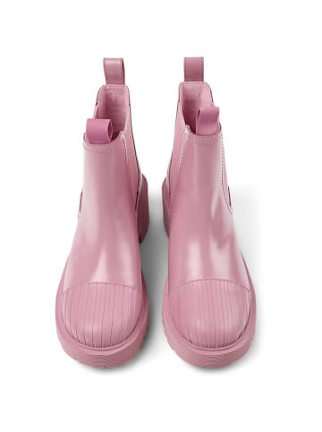 Camper Leder-Chelsea-Boots in Rosa