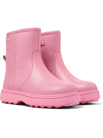 Camper Leder-Boots in Rosa