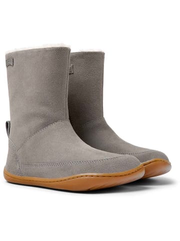 Camper Leder-Boots in Grau