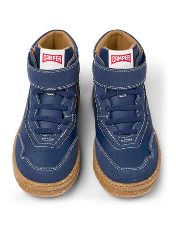 Camper Leder-Boots in Dunkelblau