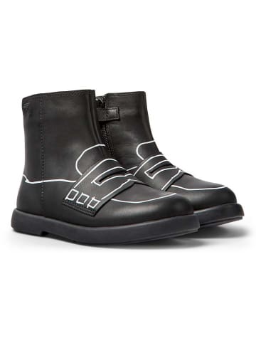 Camper Leder-Boots in Schwarz
