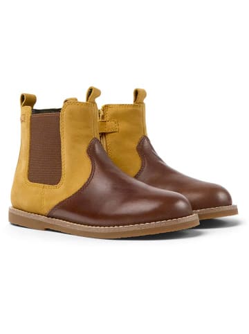 Camper Leder-Boots in Hellbraun/ Braun
