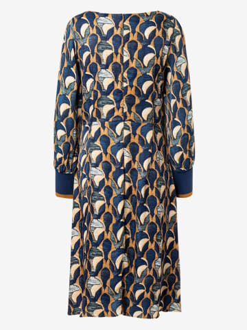 More & More Kleid in Dunkelblau/ Orange