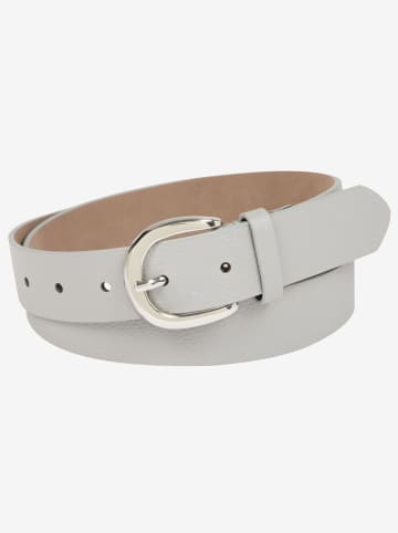 More & More Leren riem lichtgrijs