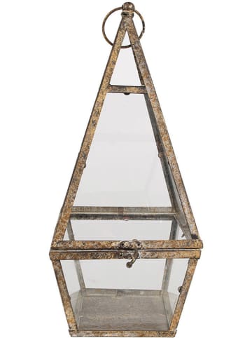 Clayre & Eef Lampion w kolorze jasnobrązowym - 19 x 45 x 19 cm