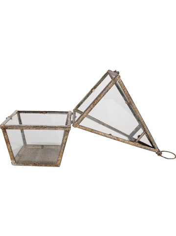 Clayre & Eef Laterne in Hellbraun - (B)19 x (H)45 x (T)19 cm