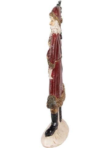 Clayre & Eef Dekofigur ''Weihnachtsmann'' in Rot/ Grün - (B)9 x (H)23 x (T)4 cm