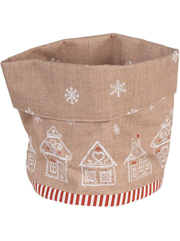 Clayre & Eef Koszyk w kolorze beżowym na chleb - wys. 16 x Ø 15 cm