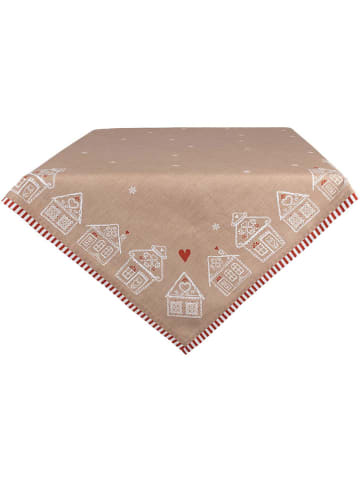 Clayre & Eef Tafellaken beige - (L)100 x (B)100 cm