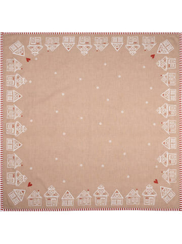 Clayre & Eef Obrus w kolorze beżowym - 100 x 100 cm