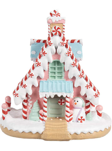 Clayre & Eef Dekofigur ''Haus'' in Bunt - (B)16 x (H)15 x (T)13 cm