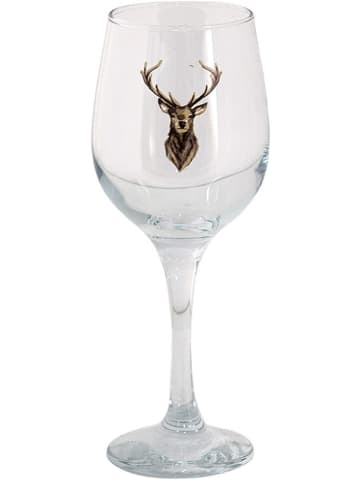 Clayre & Eef Wijnglas "Rendier" - (H)21 x Ø 7 cm / 300 ml