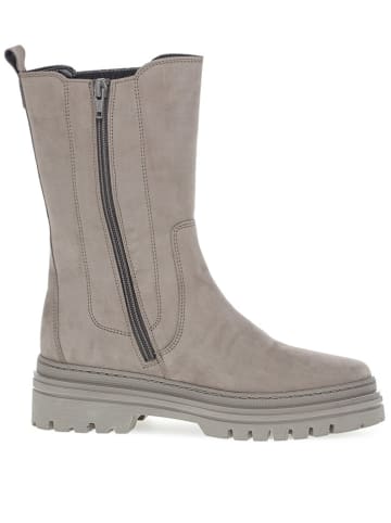 Gabor Leren enkellaarzen beige