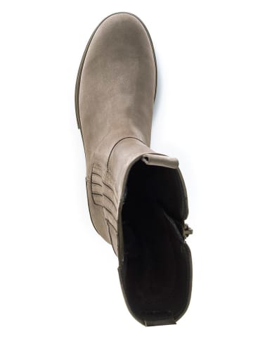 Gabor Leder-Stiefeletten in Beige