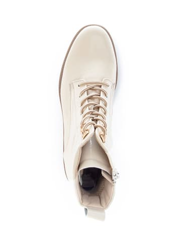 Gabor Leder-Boots in Creme