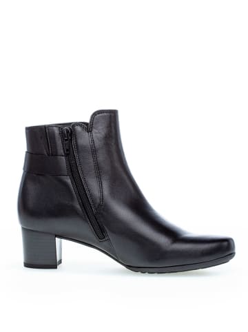 Gabor Leder-Stiefeletten in Schwarz