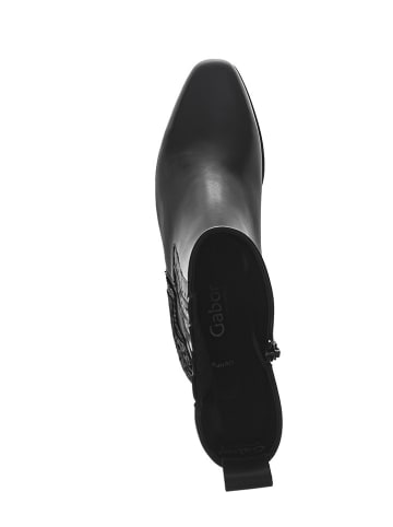 Gabor Skórzane kozaki w kolorze czarnym