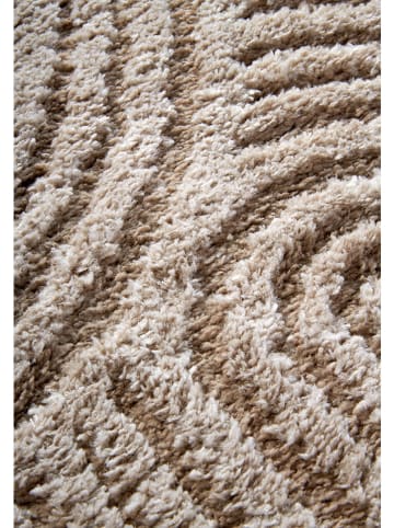Elle Decoration Hochflor-Teppich "Chappe" in Beige
