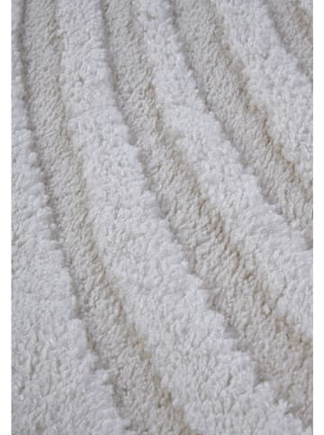 Elle Decoration Hochflor-Teppich "Pigment" in Weiß/ Creme