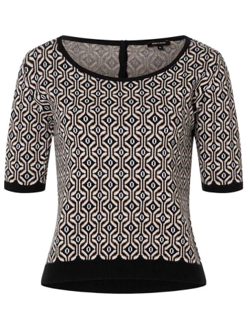 More & More Pullover in Schwarz/ Weiß