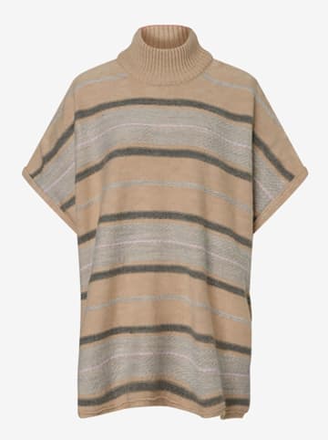 More & More Cape in Beige/ Grau