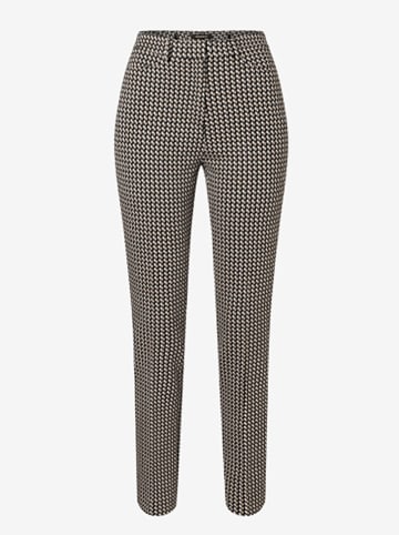 More & More Broek antraciet/wit