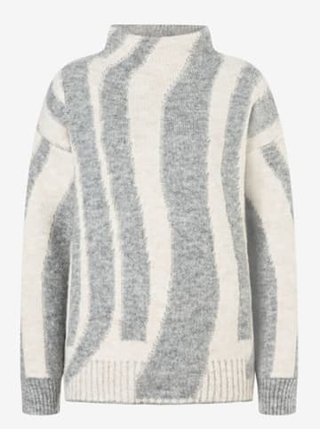 More & More Sweter w kolorze biało-szarym