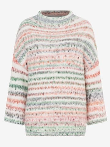 More & More Sweter w kolorze białym ze wzorem