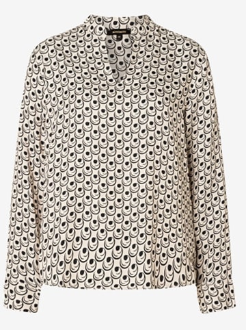 More & More Bluse in Creme/ Schwarz