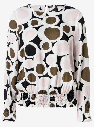 More & More Bluse in Weiß/ Grau/ Schwarz