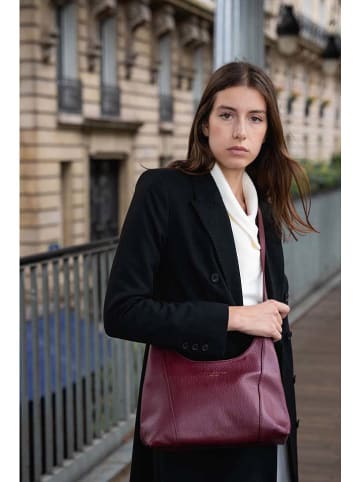 maison héritage PARIS Leren schoudertas "Ale" bordeaux - (B)29 x (H)31 x (D)9 cm