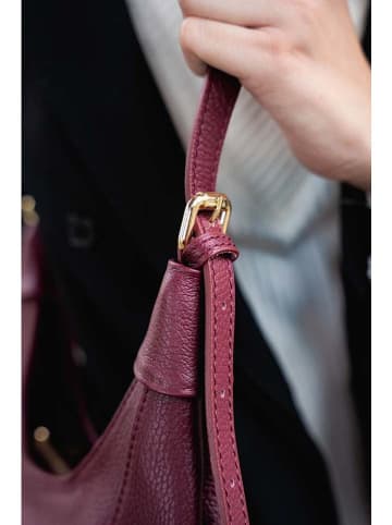 maison héritage PARIS Leren schoudertas "Ale" bordeaux - (B)29 x (H)31 x (D)9 cm