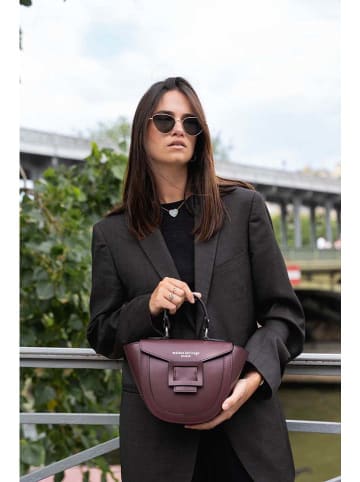 maison héritage PARIS Leder-Henkeltasche "Mini Votti" in Bordeaux - (B)30 x (H)17 x (T)8 cm