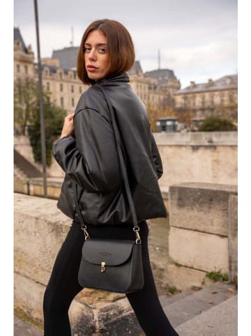 maison héritage PARIS Leder-Umhängetasche "Peny" in Schwarz - (B)23 x (H)16 x (T)8 cm