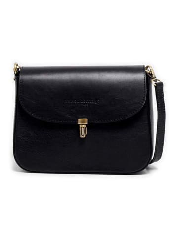 maison héritage PARIS Leder-Umhängetasche "Peny" in Schwarz - (B)23 x (H)16 x (T)8 cm