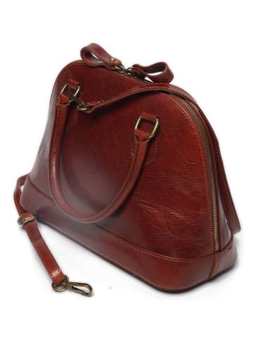 maison héritage PARIS Leren handtas "Yasuo" bruin - (B)30 x (H)23 x (D)12 cm