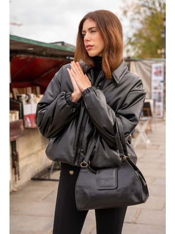 maison héritage PARIS Leren schoudertas "Alina" zwart - (B)32 x (H)19 x (D)9 cm