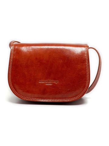 maison héritage PARIS Leder-Umhängetasche in Hellbraun - (B)25 x (H)19 x (T)9 cm