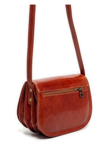 maison héritage PARIS Leder-Umhängetasche in Hellbraun - (B)25 x (H)19 x (T)9 cm