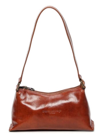 maison héritage PARIS Leder-Schultertasche "Haven" in Hellbraun - (B)27 x (H)13 x (T)5 cm