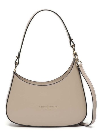 maison héritage PARIS Leder-Schultertasche "Aline" in Beige - (B)27 x (H)21 x (T)6 cm