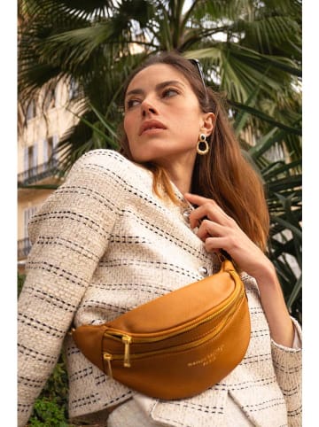 maison héritage PARIS Leder-Brustbeutel "Mouki" in Hellbraun - (B)27 x (H)11 x (T)7 cm