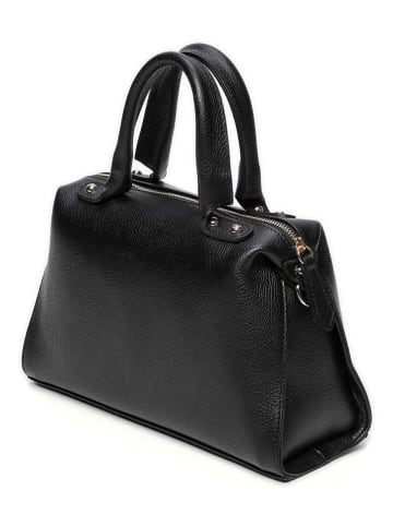 maison héritage PARIS Leder-Henkeltasche "Giulia" in Schwarz - (B)32 x (H)20 x (T)12 cm