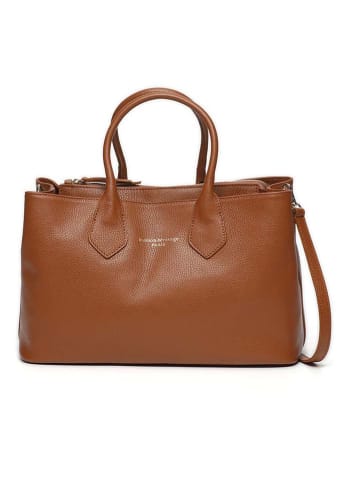 maison héritage PARIS Leren handtas "Milia" lichtbruin - (B)40 x (H)22 x (D)16 cm
