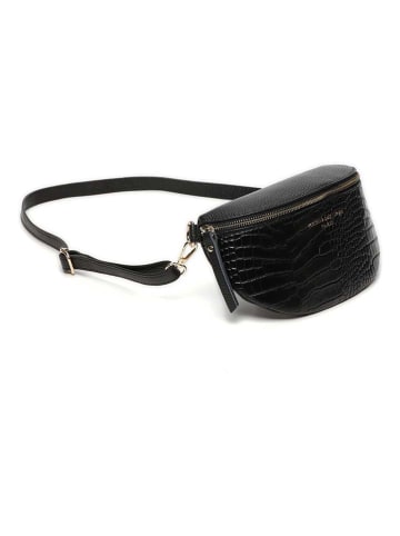 maison héritage PARIS Leder-Brustbeutel "Kimi Croco" in Schwarz - (B)28 x (H)15 x (T)5 cm