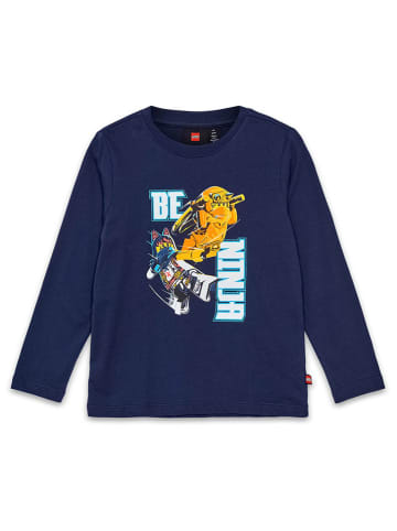 LEGO Longsleeve in Dunkelblau/ Gelb