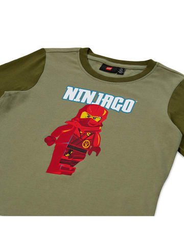 LEGO Longsleeve in Khaki/ Rot