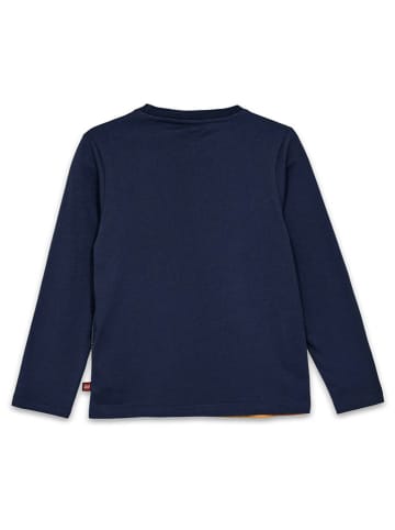 LEGO Longsleeve in Dunkelblau/ Orange
