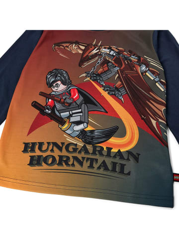 LEGO Longsleeve in Dunkelblau/ Orange